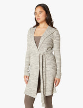 Load image into Gallery viewer, Beyond Yoga Women&#39;s Easy Tie Hooded Wrap Cardigan, Cream Heather, S
