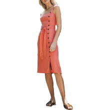 Load image into Gallery viewer, Lost + Wander Women&#39;s Coast to Coast MIDI Sundress, Coral, XS
