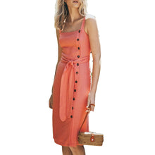Load image into Gallery viewer, Lost + Wander Women&#39;s Coast to Coast MIDI Sundress, Coral, XS
