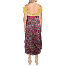 Load image into Gallery viewer, Red Valentino Women&#39;s Mink Pleated Cocktail/Party Dress, Magenta, 38
