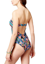 Load image into Gallery viewer, Bikini Nation Junior&#39;s Bow-Tie Bandeau Cut-Out One-Piece Swimsuit, S
