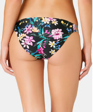 Load image into Gallery viewer, California Waves Juniors&#39; Wildflower Printed Hipster Bottoms,Black, M

