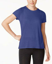Load image into Gallery viewer, Calvin Klein Performance Women&#39;s Epic Pleated-Back Top, Navy, XS
