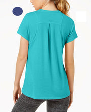 Load image into Gallery viewer, Calvin Klein Performance Women&#39;s Epic Pleated-Back Top, Navy, XS
