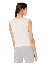 Load image into Gallery viewer, Calvin Klein Performance Women&#39;s V-Neck Tie-Front Tank Top, Pink Graphite, XXL
