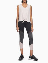 Load image into Gallery viewer, Calvin Klein Performance Women&#39;s V-Neck Tie-Front Tank Top, Pink Graphite, XXL
