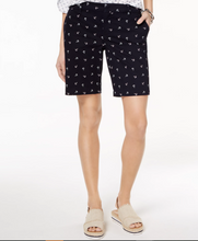 Load image into Gallery viewer, Tommy Hilfiger Women's Nautical Anchor Print Bermuda Shorts, Navy, 2

