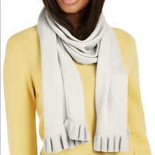 Load image into Gallery viewer, Charter Club Women&#39;s Cashmere  Ruffle Ultra-Soft Muffler Scarf, Gray
