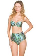 Load image into Gallery viewer, CIA Maritima Women's Swimsuit Green Gypsy Padded Bandeau Bikini Set (S)
