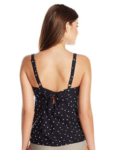 Load image into Gallery viewer, Coco Reef Women's Tankini Top Swimsuit Dots Castaway, Black, 32/34C
