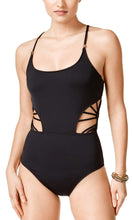 Load image into Gallery viewer, Bar III Women&#39;s Scoop-Neck Cut-Out Monokini Monokini Swimsuit, Black, S
