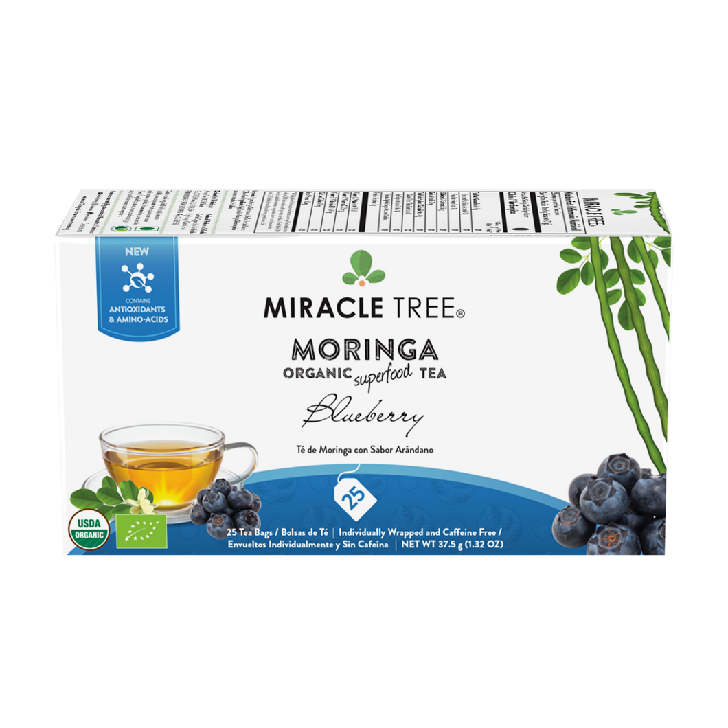 Miracle Tree - Organic Moringa Tea: Blueberry