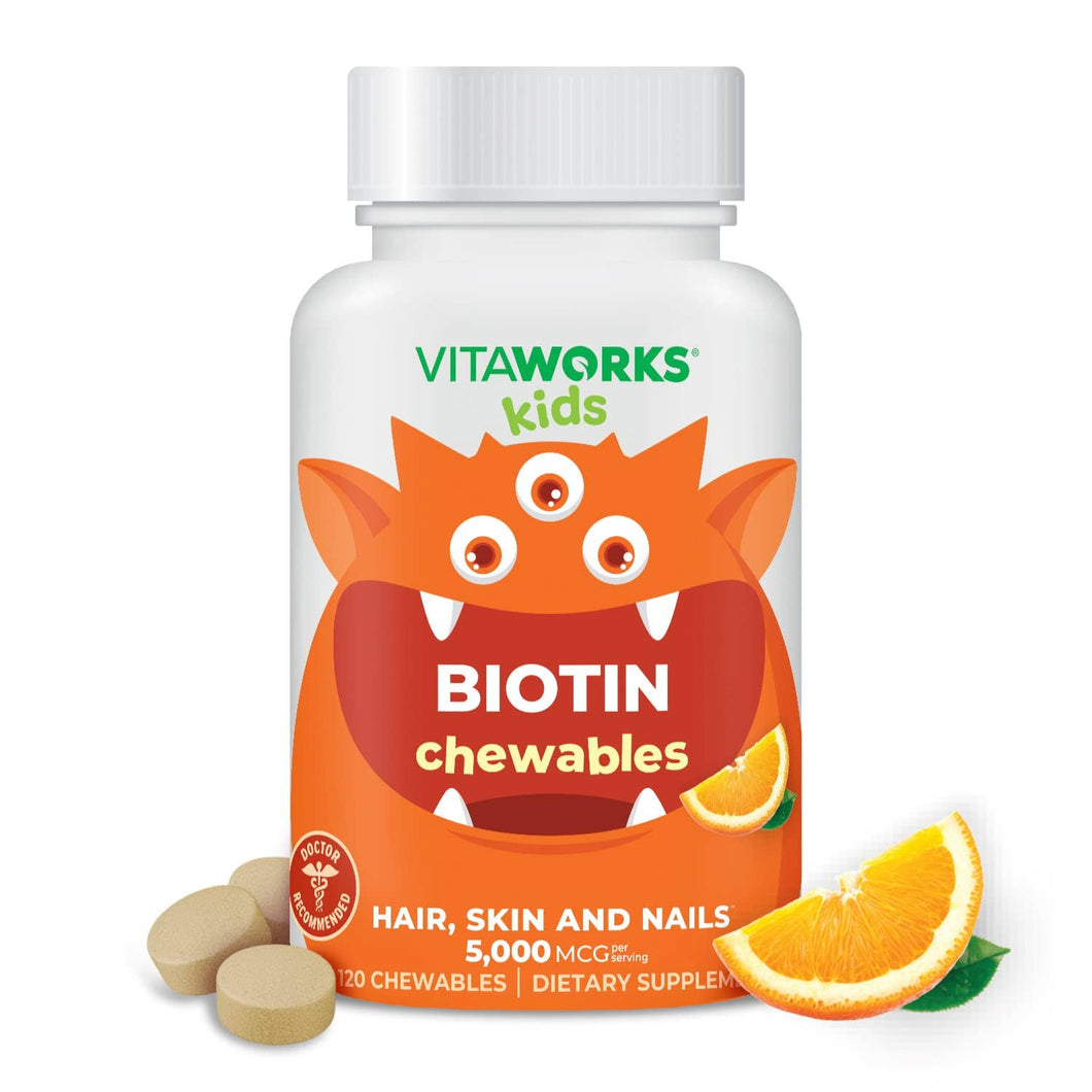 Kids Biotin Chewables, Hair Skin and Nails