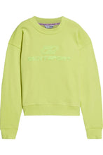 Load image into Gallery viewer, Dkny Sport Women&#39;s Embroidered Logo Cotton Sweatshirt, Lime green, XL

