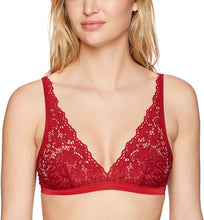 Load image into Gallery viewer, DKNY Intimates Women&#39;s Bra Classic Lace Bralette, Red, S

