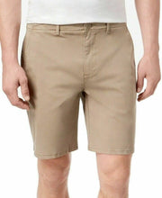 Load image into Gallery viewer, DKNY Men's Regular-Fit Stretch Tech Shorts, Khaki, W29 x L9
