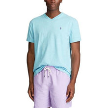 Load image into Gallery viewer, Polo Ralph Lauren Men's Classic-Fit V Neck T-Shirt, Watchhill Blue, XXL
