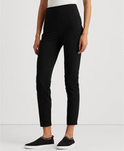 Load image into Gallery viewer, LAUREN Ralph Lauren Straight-Leg Stretch Pants, Polo Black, S
