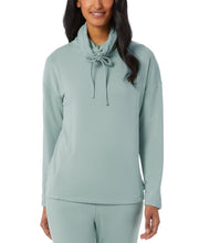 Load image into Gallery viewer, 32 Degrees Women&#39;s Cowl-Neck Sweatshirt, Sea Fog, M
