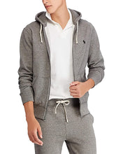 Load image into Gallery viewer, Polo Ralph Lauren Men's Classic Full-Zip Fleece Hoodie, Gray, S
