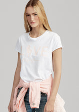 Load image into Gallery viewer, Polo Ralph Lauren Women's Pink Pony Graphic Jersey T-Shirt, White, M
