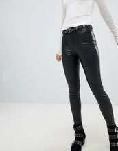 Load image into Gallery viewer, Free People Women's Vegan Leather  High Waist Leggings, Black, 25
