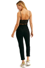 Load image into Gallery viewer, Free People Women's Montella Pinstripe Crop Skinny Pants,,12, Black
