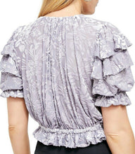 Load image into Gallery viewer, Free People Women's Velveteen Dreams Velvet Crop Top, Silver Mauve, S
