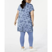 Load image into Gallery viewer, Ideology Women&#39;s Tie-Dyed Lace-Up Tunic, Indigo Sea, XXL
