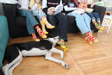 Load image into Gallery viewer, Belloago Pizza Cotton Socks Box 4 Pairs MIX Hawaii Italian Pepperoni
