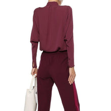 Load image into Gallery viewer, Joie Women's Rashelda Dolman Sleeves Silk Blouse, BlackBerry, Small
