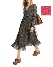 Load image into Gallery viewer, Michael Kors Women&#39;s  Mini Floral Print Wrap Front Dress with Scarf, S
