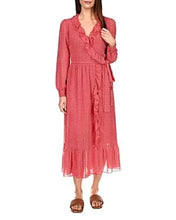 Load image into Gallery viewer, Michael Kors Women&#39;s  Mini Floral Print Wrap Front Dress with Scarf, S
