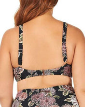 Load image into Gallery viewer, Raisins Plus Juniors&#39; Wild Romance V-Wire Bikini Top, Black Multi, 24W
