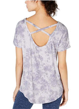 Load image into Gallery viewer, Ideology Women&#39;s Tie-Dyed Strappy Back T-Shirt, Grey (XS)
