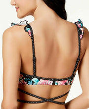 Load image into Gallery viewer, Sundazed Women&#39;s Bra-Sized Underwire Wrap Bikini Top, Black, 32C
