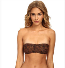 Load image into Gallery viewer, Volcom Junior&#39;s Urban Tribe Reversible Snake Print Bandeau, Electric Coral , S
