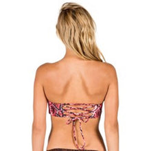 Load image into Gallery viewer, Volcom Junior&#39;s Urban Tribe Reversible Snake Print Bandeau, Electric Coral , S
