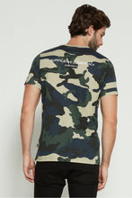 Load image into Gallery viewer, WeSC Men's Crew Neck Camouflage-Print Cotton Tee, Camo, L
